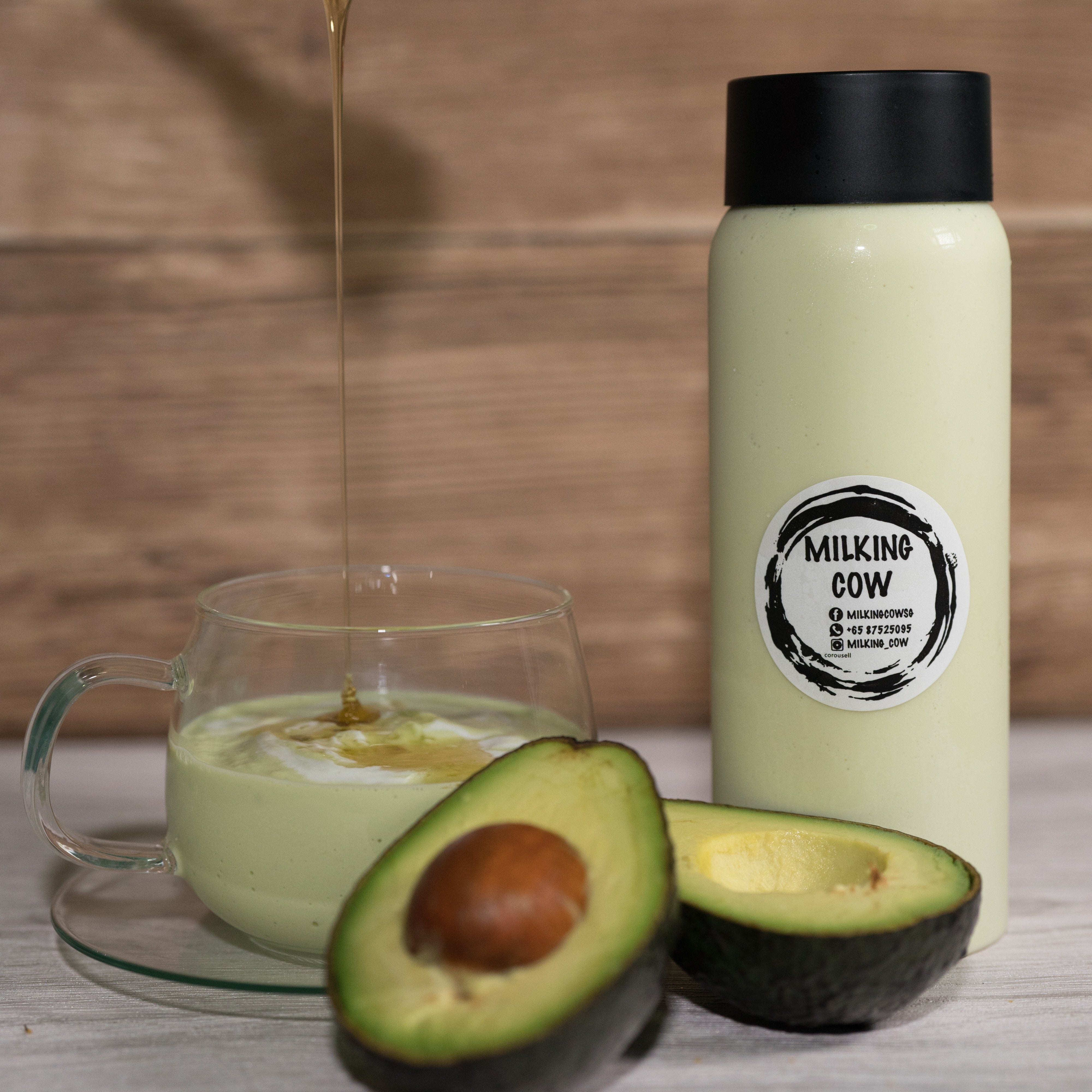 Avocado Honey Milkshake - milkingcowsg