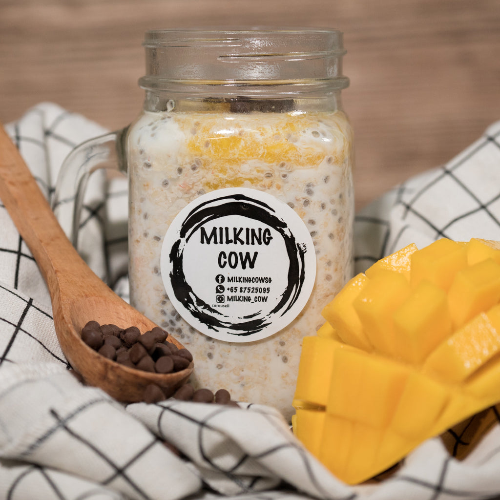 Mango Tango Overnight Oats - milkingcowsg