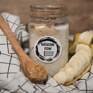 Chunky Monkey Overnight Oats - milkingcowsg